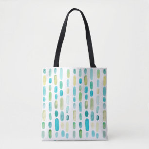 Bolso De Tela Tote acuático de vidrio marino costero