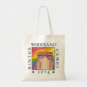 Bolso De Tela tote aéreo del arco iris