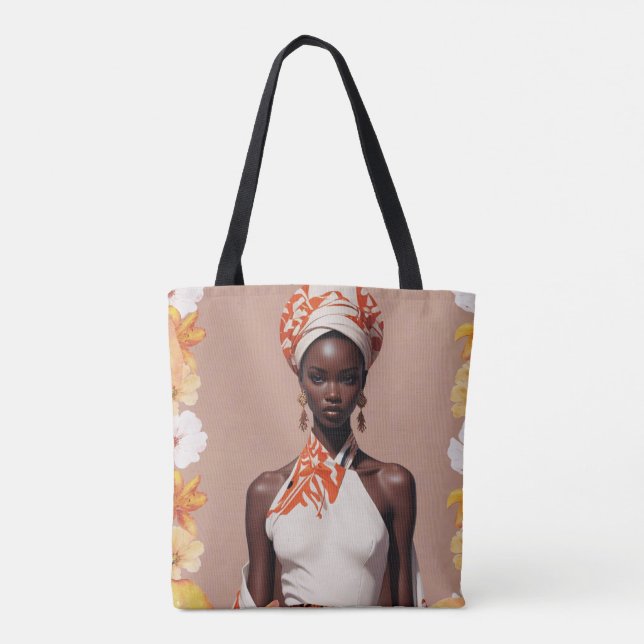 Bolso De Tela Tote Afrique (Reverso)