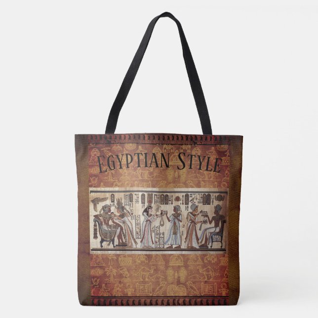 Bolso De Tela Tote al estilo egipcio (Anverso)