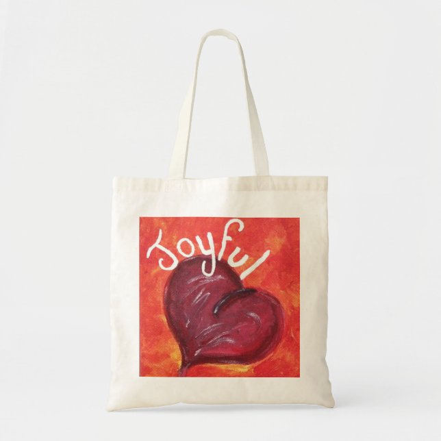 Bolso De Tela Tote alegre (Frente)