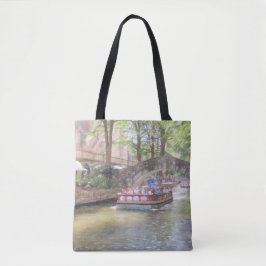 Bolso De Tela Tote All-Over del Río San Antonio