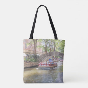 Bolso De Tela Tote All-Over del Río San Antonio