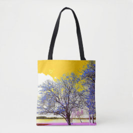 Bolso De Tela Tote amarillo de la primavera
