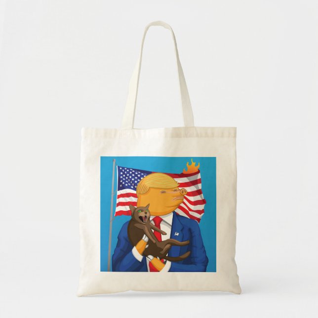Bolso De Tela Tote americano de la catástrofe (Frente)