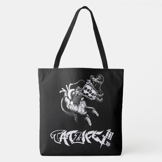 Bolso De Tela Tote Anatómico-Máquina TatLife (Anverso)