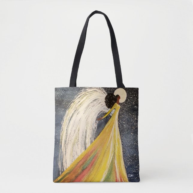 Bolso De Tela Tote Ángel de la Luna (Anverso)
