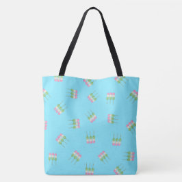 Bolso De Tela Tote Anime Blue Pastel Dango