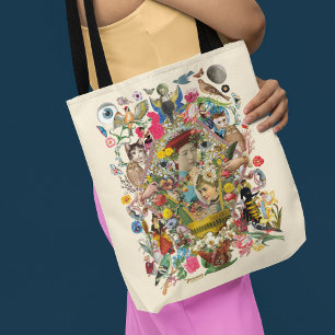 Bolso De Tela Tote Anticuario de Hombro