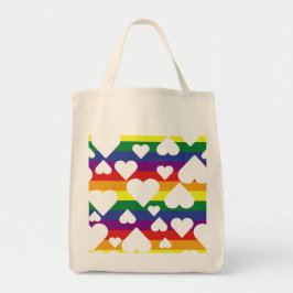 Bolso De Tela Tote arcoiris
