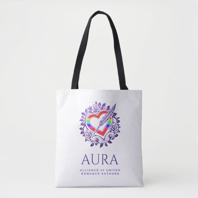 Bolso De Tela Tote Arcoiris de AURA (Anverso)