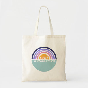 Bolso De Tela Tote Arcoiris Retro del Lago Kanasatka