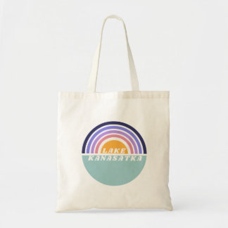 Bolso De Tela Tote Arcoiris Retro del Lago Kanasatka