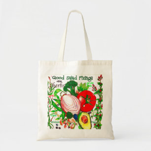 Bolso De Tela Tote Art Grocery de productos frescos