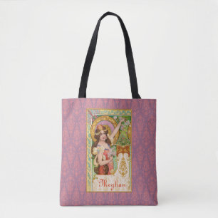 Bolso De Tela Tote Art Nouveau de primavera
