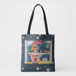 Bolso De Tela Tote ARTÍSTICO MALO CHICA