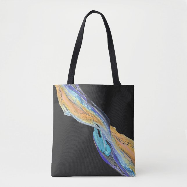 Bolso De Tela Tote Artsy - Arcoiris giratorio (Anverso)