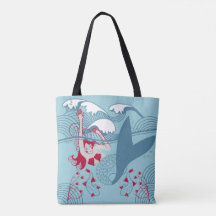 tote "Ataque de tiburón"