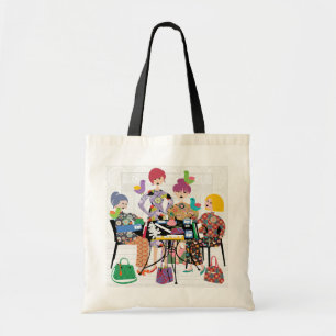 Bolso De Tela Tote Aves Mah Jongg