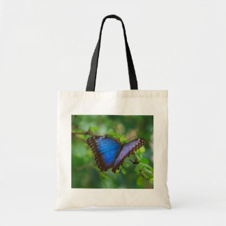 Bolso De Tela Tote azul de la mariposa
