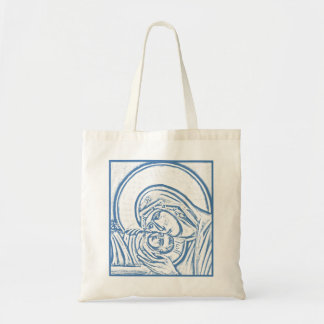 Bolso De Tela Tote azul de la natividad