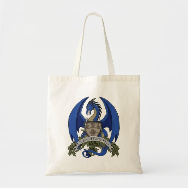 Bolso De Tela Tote (azul) del ultramarinos del escudo de los (Frente)