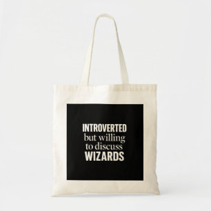 Bolso De Tela Tote Ba Introvertido Pero Dispuesto a Discutir Mag