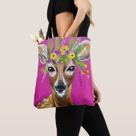 Bolso De Tela Tote Baby Deer