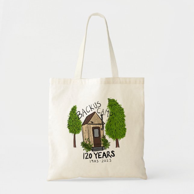 Bolso De Tela Tote Backus Camp (Frente)