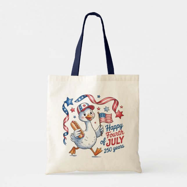 Bolso De Tela Tote Bag-American Independence Tote Bag (Reverso)