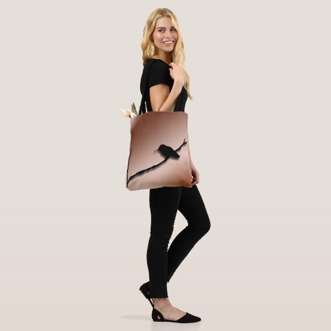Bolso De Tela Tote Bag (ao) - Hummingbird Silhouette (Puesto)