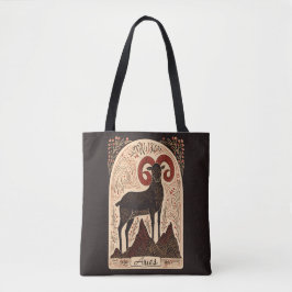 Bolso De Tela Tote Bag Aries Celestial Zodiac Art