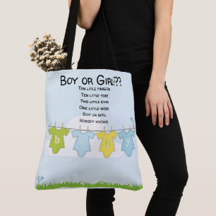 Bolso De Tela Tote Bag Babyducha Maternidad Regalo Bag Boy Chica