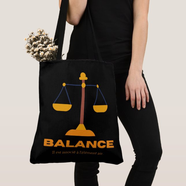 Bolso De Tela Tote Bag Balance (Detalle)