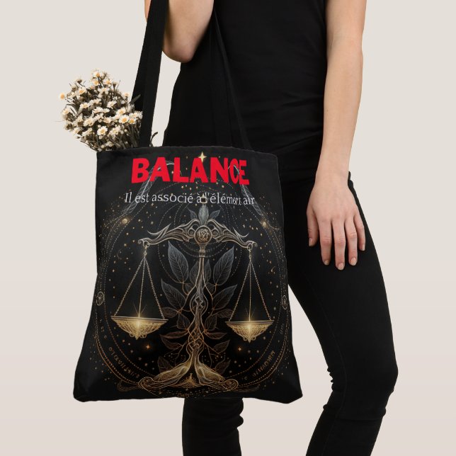 Bolso De Tela Tote Bag Balance (Detalle)