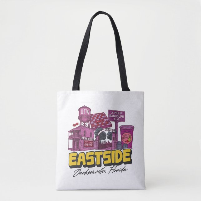Bolso De Tela Tote Bag, barrio del Este (Anverso)