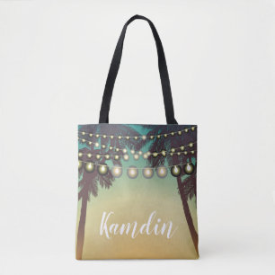 Bolso De Tela Tote Bag Beach Sunset personalizado
