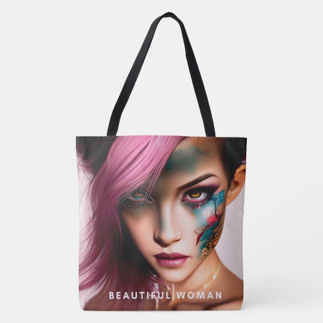 Bolso De Tela Tote Bag beautiful woman (Anverso)