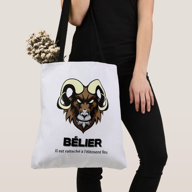 Bolso De Tela Tote Bag Bélier (Detalle)