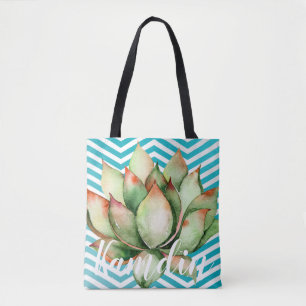 Bolso De Tela Tote Bag Boho Cacti Cactus Suculento