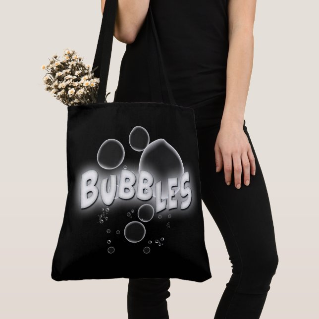 Bolso De Tela Tote Bag Bubbles (Detalle)