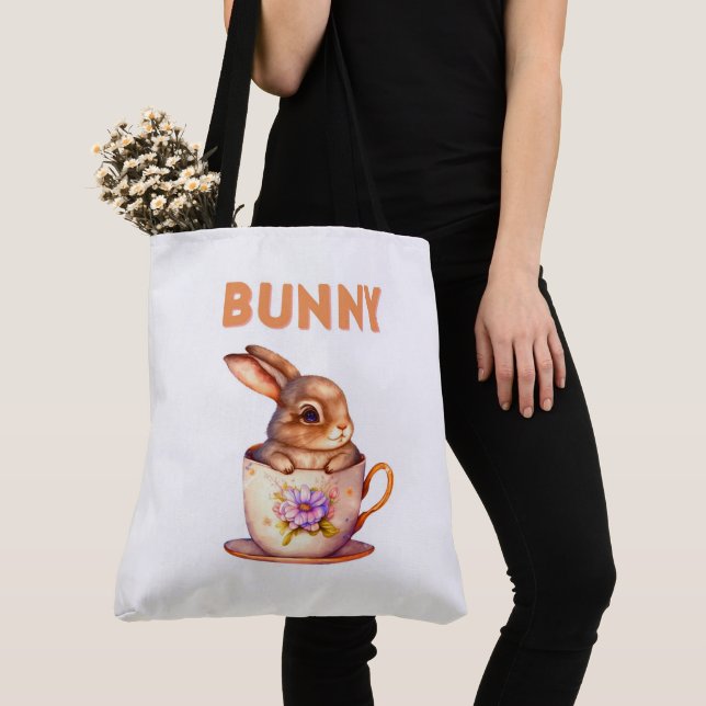 Bolso De Tela Tote Bag Bunny (Detalle)