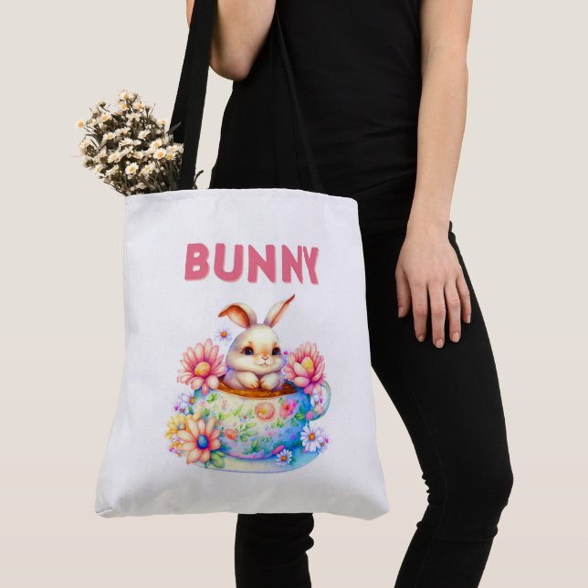 Bolso De Tela Tote Bag Bunny (Detalle)