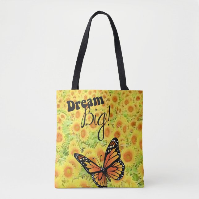 Bolso De Tela Tote Bag Butterfly (Anverso)