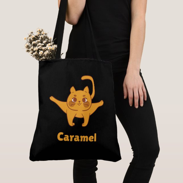 Bolso De Tela Tote Bag Caramel (Detalle)
