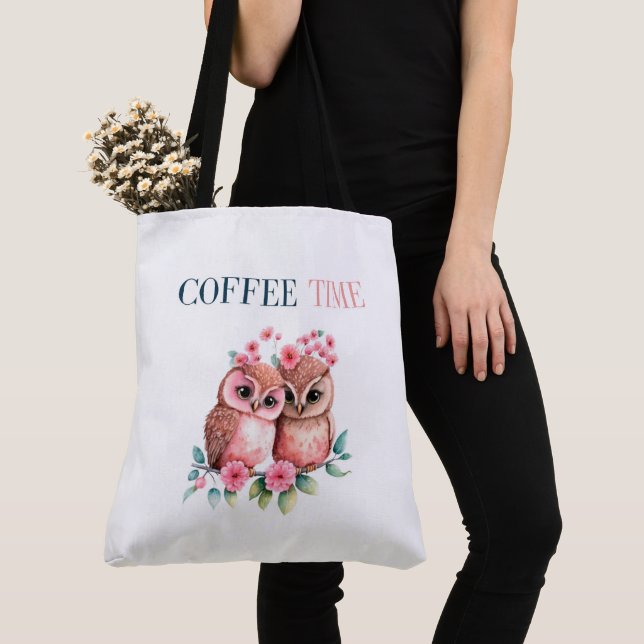 Bolso De Tela Tote Bag Coffee Time (Detalle)