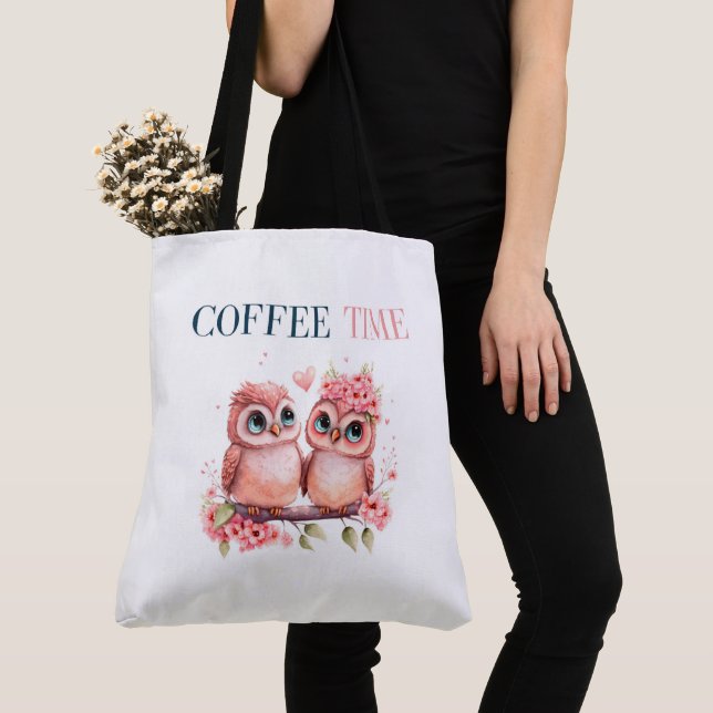 Bolso De Tela Tote Bag Coffee Time (Detalle)