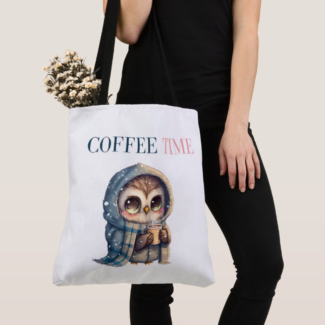 Bolso De Tela Tote Bag Coffee Time (Detalle)