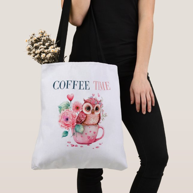Bolso De Tela Tote Bag Coffee Time (Detalle)