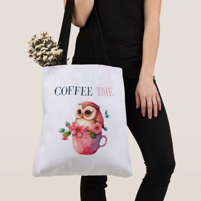 Bolso De Tela Tote Bag Coffee Time (Detalle)